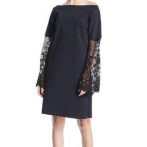 Alala Off-the-Shoulder Lace-Sleeve A-line Dress